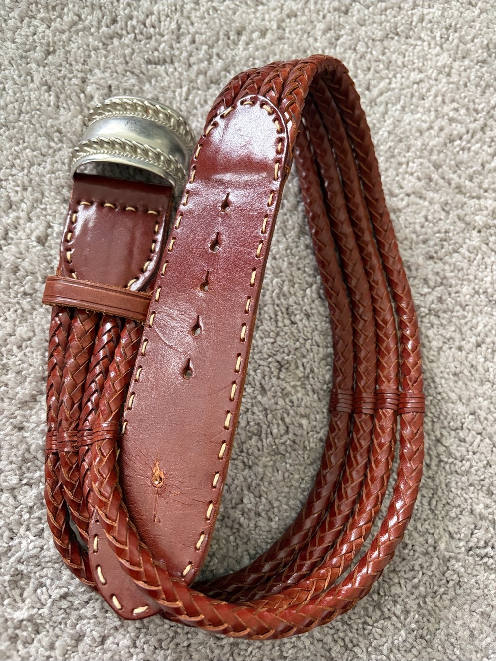 The Limited Braided Leather women Belt  medium
